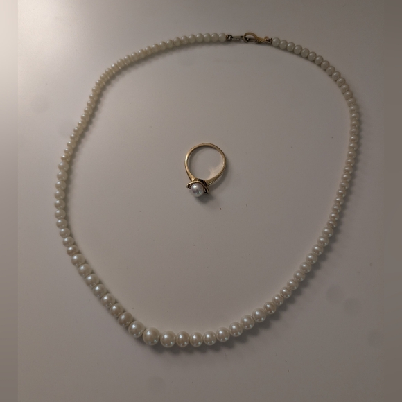 Gold Ring + Necklace